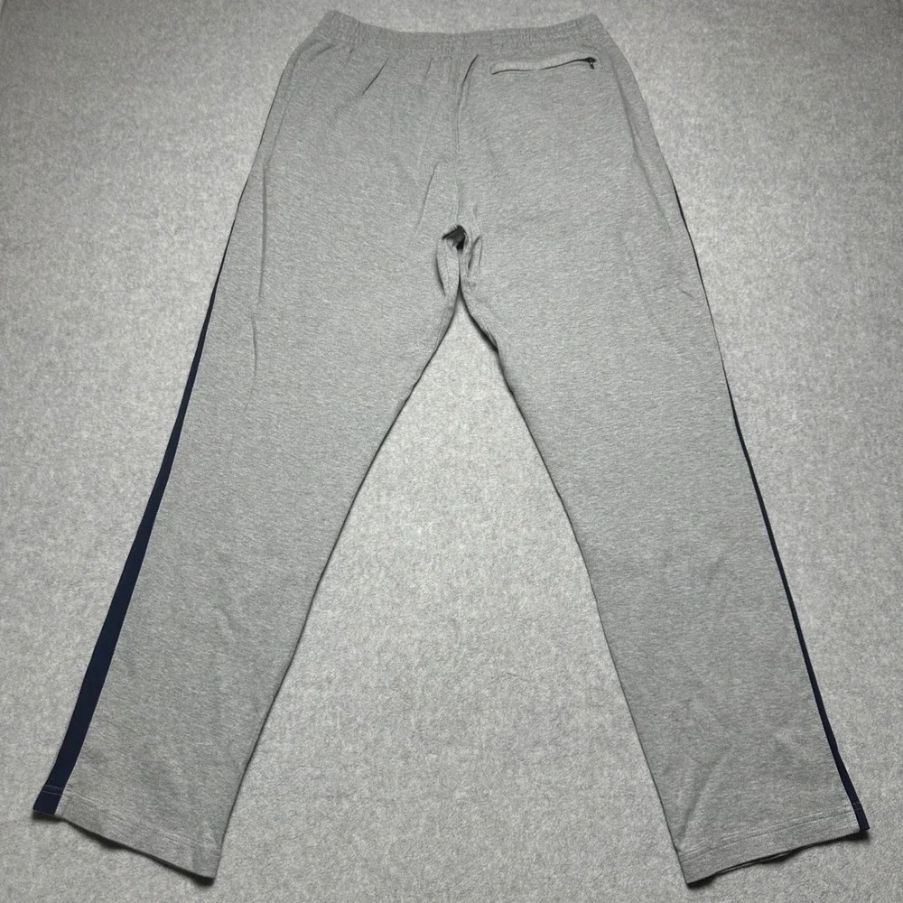 Polo Ralph Lauren Performance Mens Gray Navy Stripe Zipper Pocket Sweatpants M